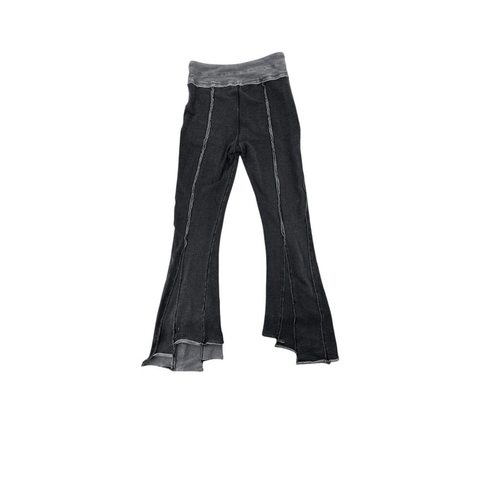 FREE PEOPLE Medium Movement Quick Jab Flare High Low Hem Leggings Pants AB31